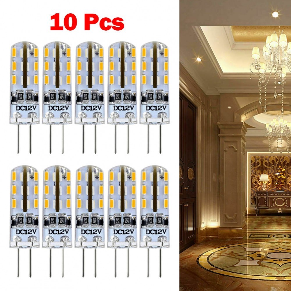Bright and Energy Efficient G4 LED COB Bulb Lamp 10 Pack 12V Warm White ...