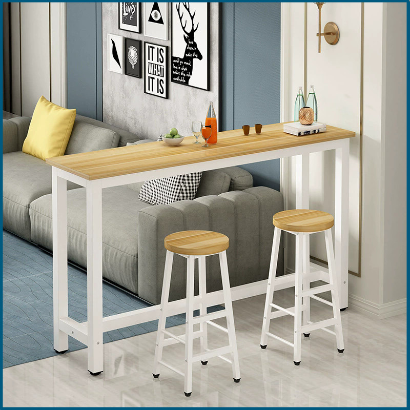 120cm Dining Table High Counter Wine Bar Table and chair set Designer ...