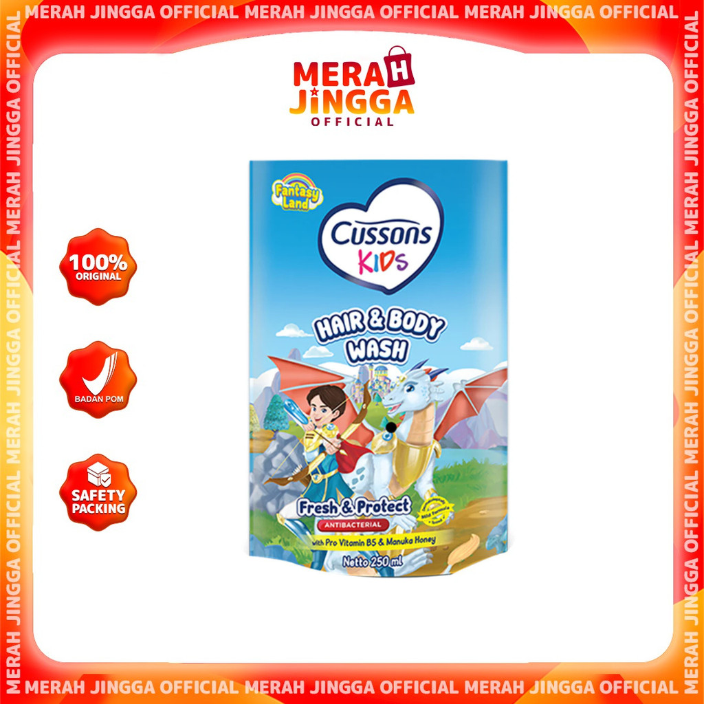 Cussons Kids Shampoo & Conditioner Soft & Smooth Fresh & Protect & Care / Merah Jingga Official