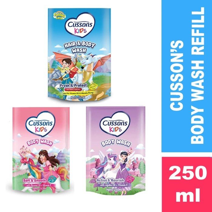 Cussons Kids Shampoo & Conditioner Soft & Smooth Fresh & Protect & Care / Merah Jingga Official - Gambar 3