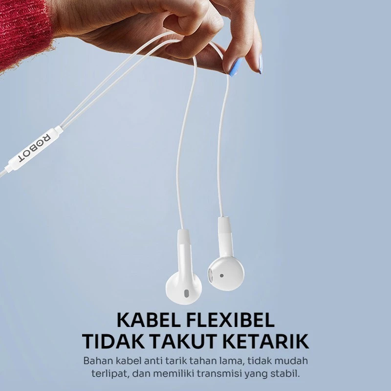 ROBOT RE50 / RE20 Earphone In Ear Deep Bass High-Definition Sound Quality - Gambar 4