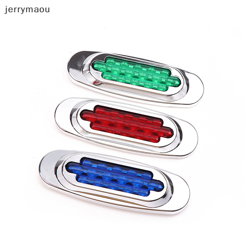 6.5" Oval Side Marker Light Amber Chrome Bezel For Freightliner Trailer-QTY 10 | UK