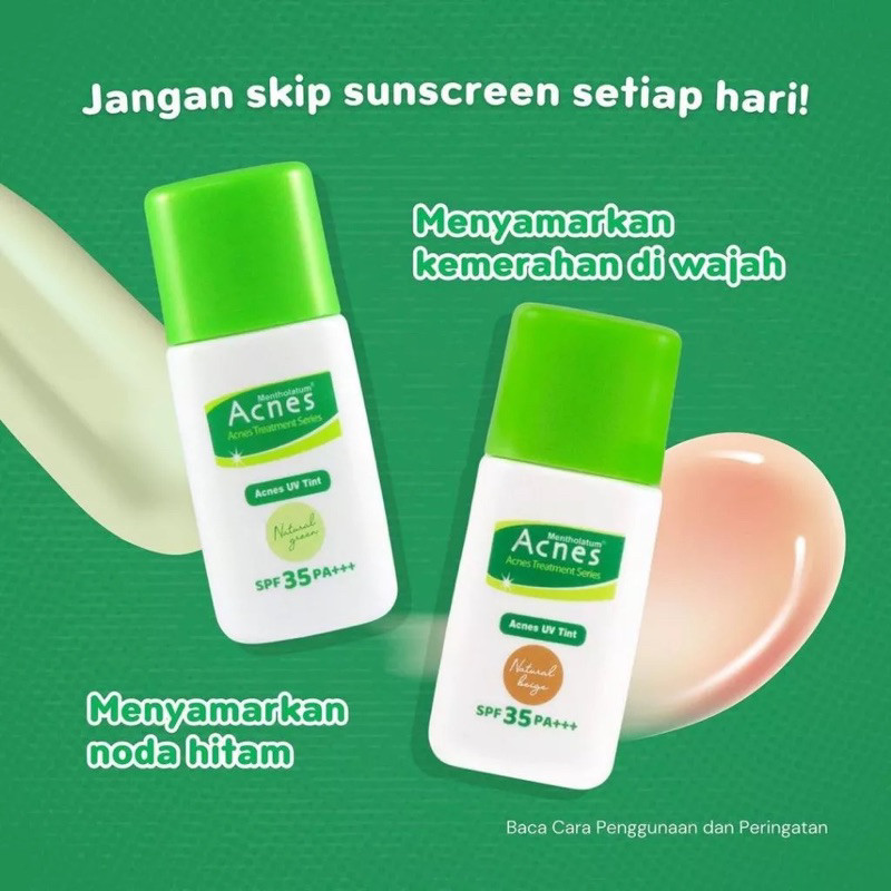 Acnes UV Tint Spf 35 PA+++ 30gr / SunScreen / Merah Jingga Official - Gambar 3