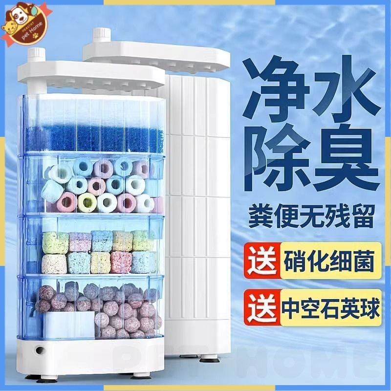 Turtle Filter Turtle Tank Low Water Level Filter Tortoise Feeding Water ...