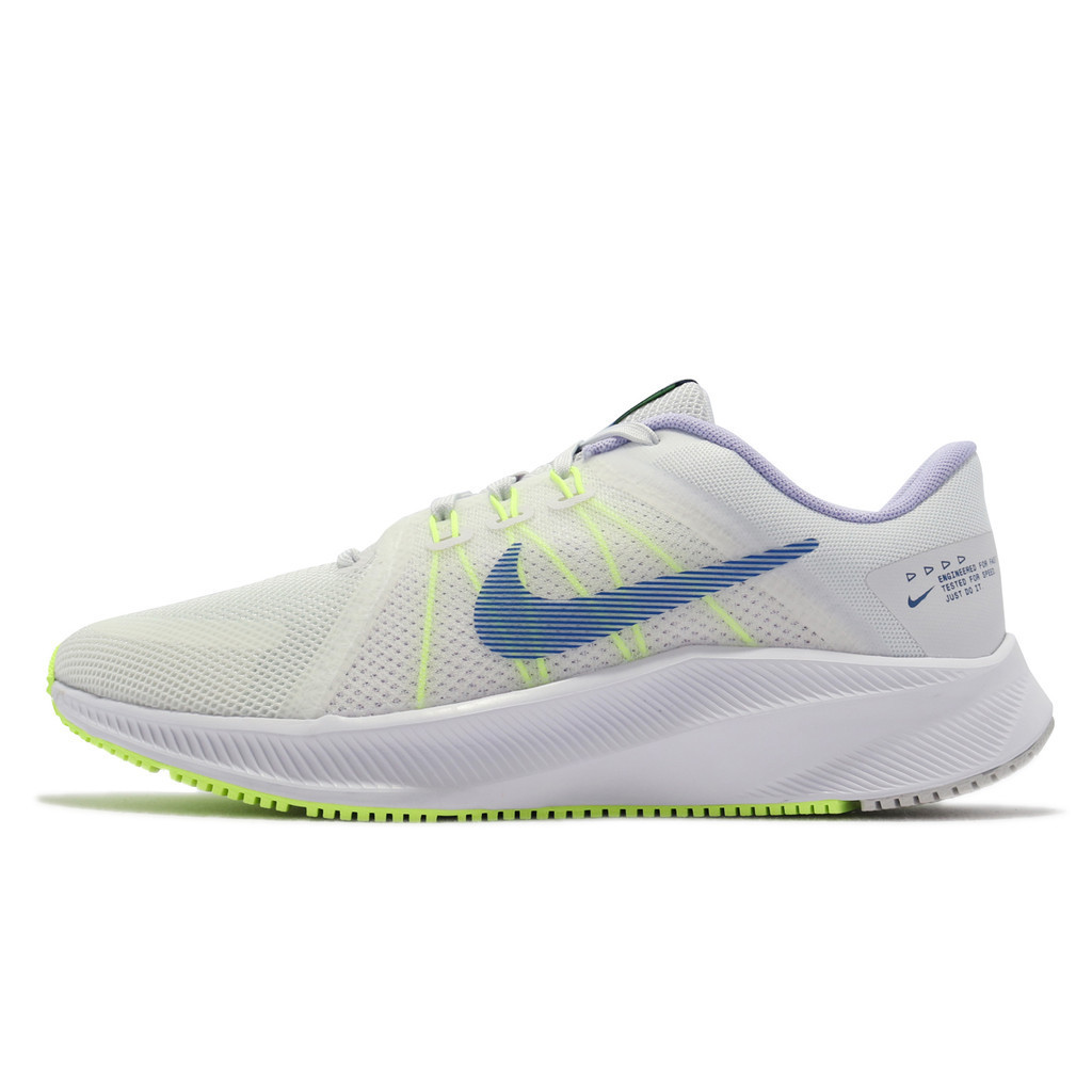 Nike Jogging Shoes Wmns Quest 4 White Blue Fluorescent Road Running ...