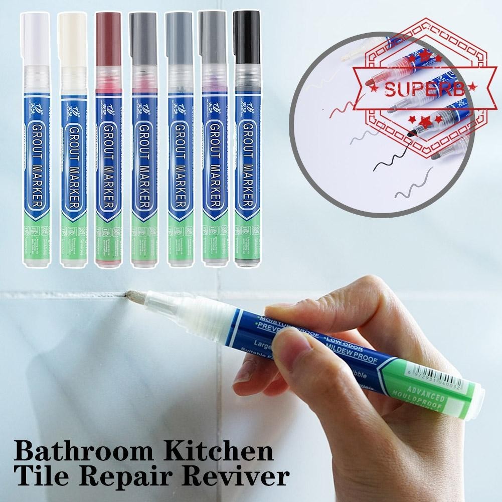 Grout Marker Pen Floor Tile Sealer Filler Cleaner Toilet Cleaning