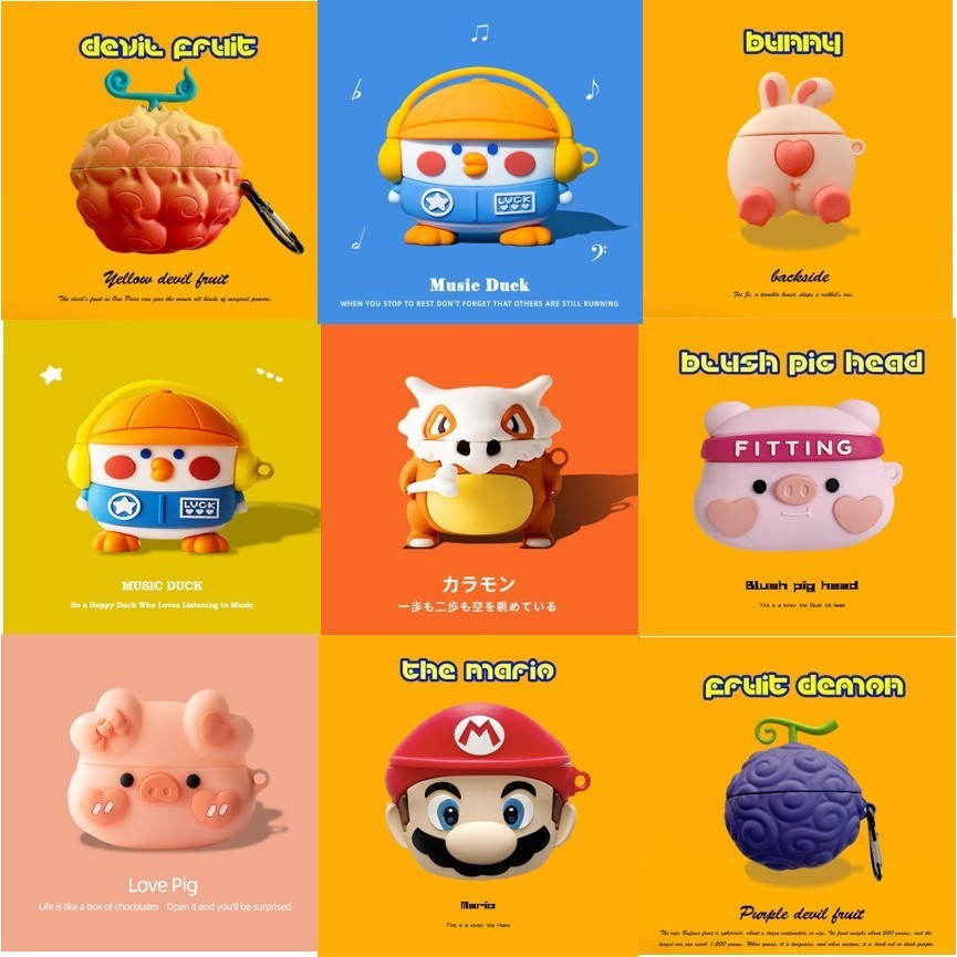 【Good Quality】Case for Huawei FreeBuds 5 Cute 3D Cartoon Protective