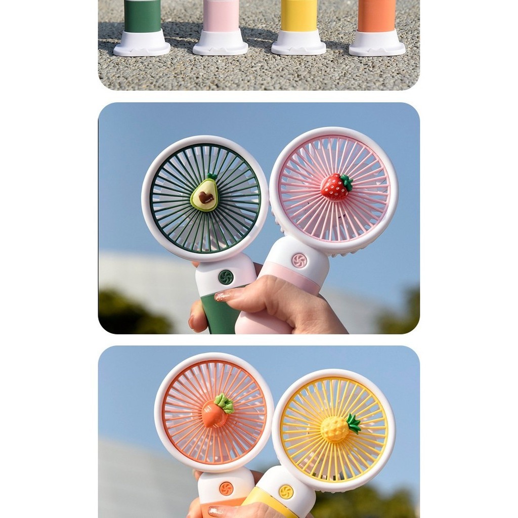 Candy Colored Mini Fan USB Handheld Wireless Portable Portable Portable ...