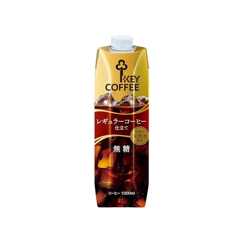 Key Coffee Liquid Coffee Unsweetened 1L paper carton x 6 bottles x (2 ...