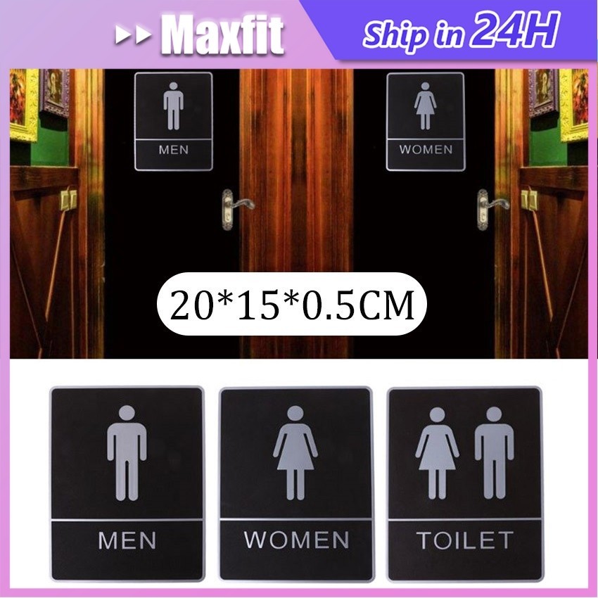 Toilet Sign Waterproof Toilet Sign Toilet Sign Sign Label Board ...