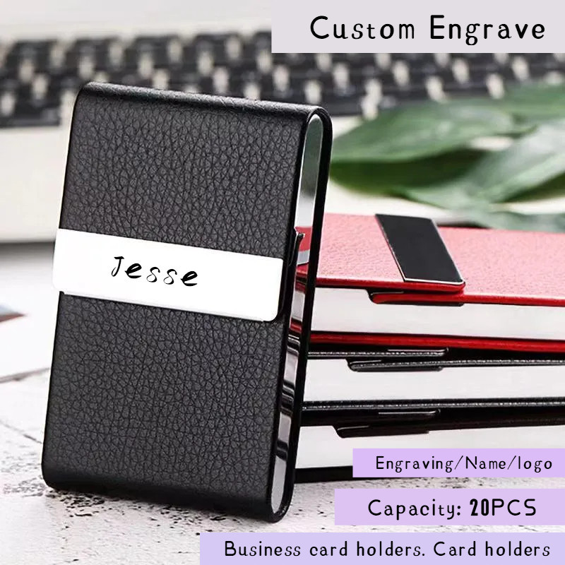 Personalized Business Card Case Credit Card Storage Stainless Steel ...