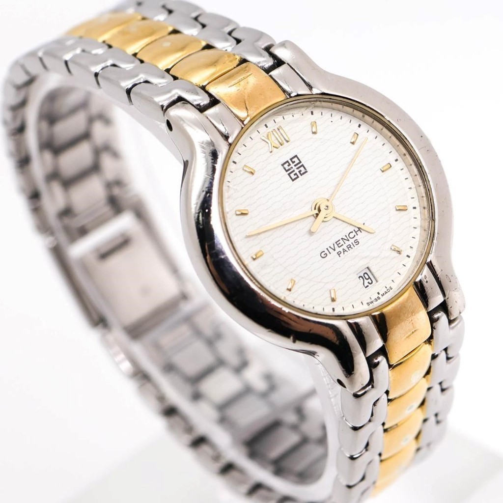 Japanese Fashion Genuine GIVENCHY watch white vintage ladies date Cute Stylish Gift Fashion Accessories