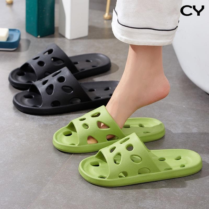 Delicate Design Mesh Hole Water Leakage Slippers Soft Slide Sandals for Women Men Non Slip Shower Shoes Bath Slippers Summer Beach Slides Shopee Singapore
