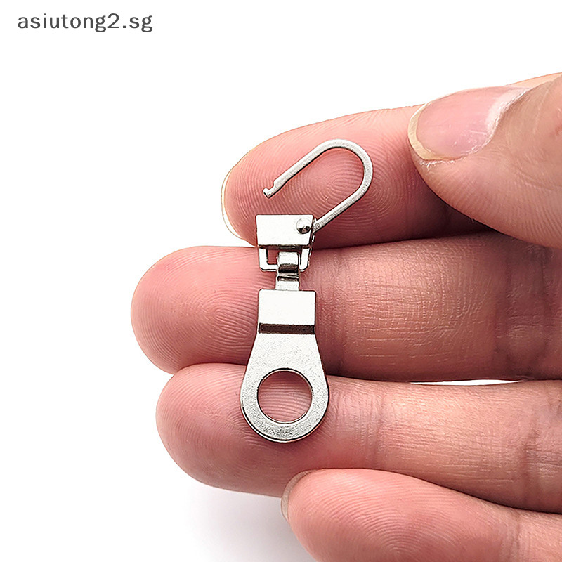 [asiutong2] 5PCS Metal Zip Puller Replacement Tab Zipper Sliders Head ...