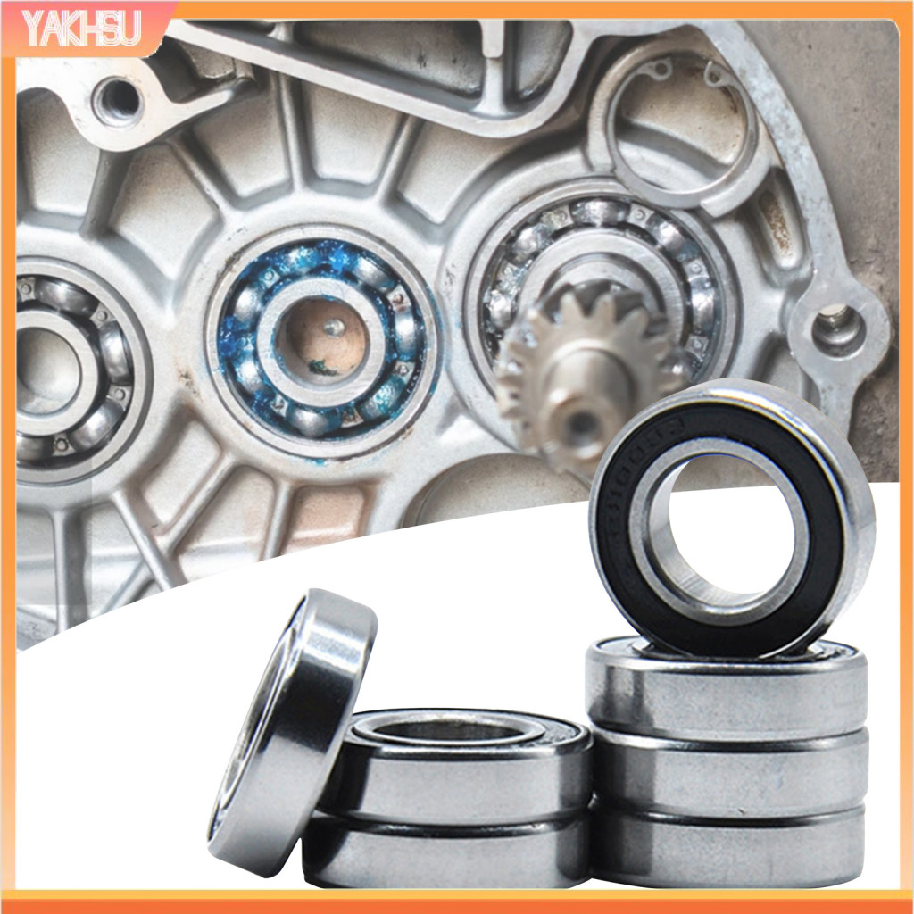 yakhsu 10Pcs 68002RS Bearings Smooth Low Friction Coefficient