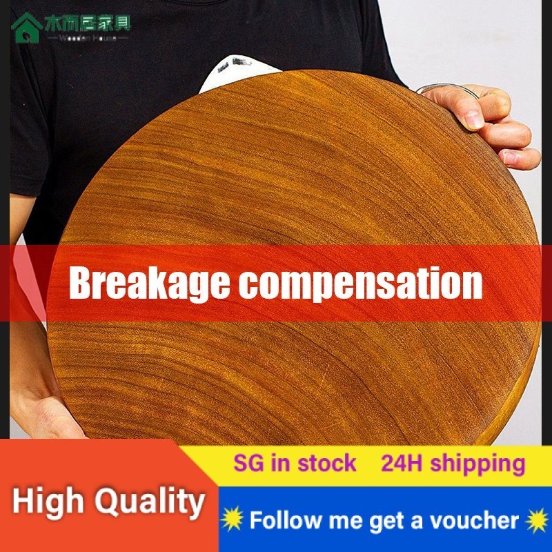 [SG in stock]Imported red iron wood cutting board, solid wood household ...