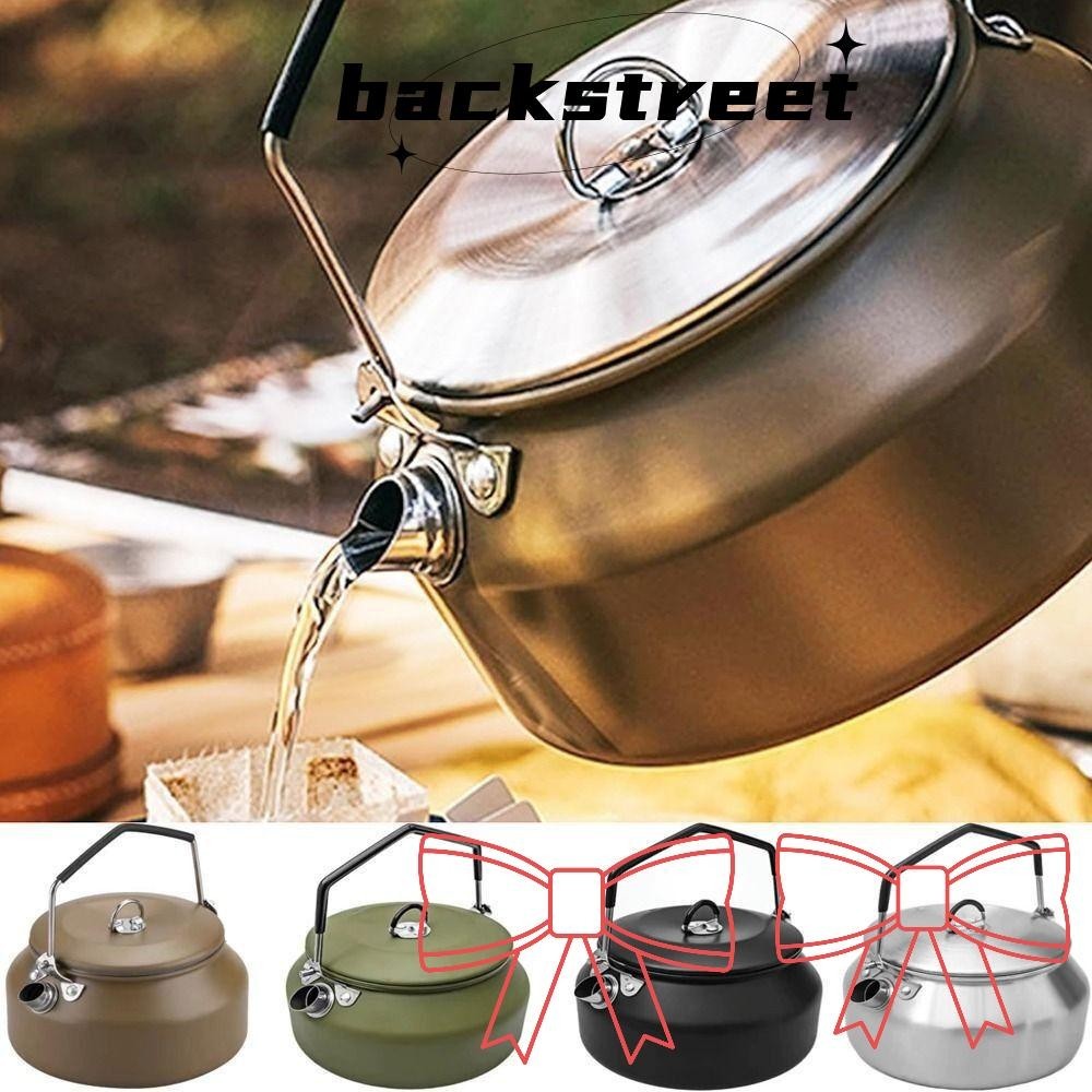 BACKSTREET Camping Kettle, Fast Heating 1L Boiling Stovetop Kettles