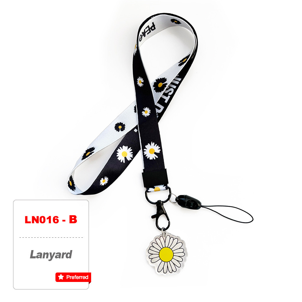 J· GD G-DRAGON Peaceminusone Daisy Lanyard Idol Anti-Loss Student