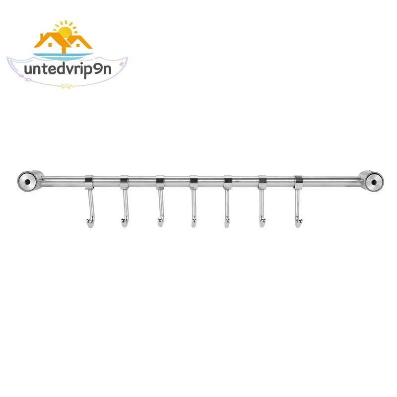 Kitchen Rail Rack Wall Mounted Utensil Hanging Rack Stainless Steel ...