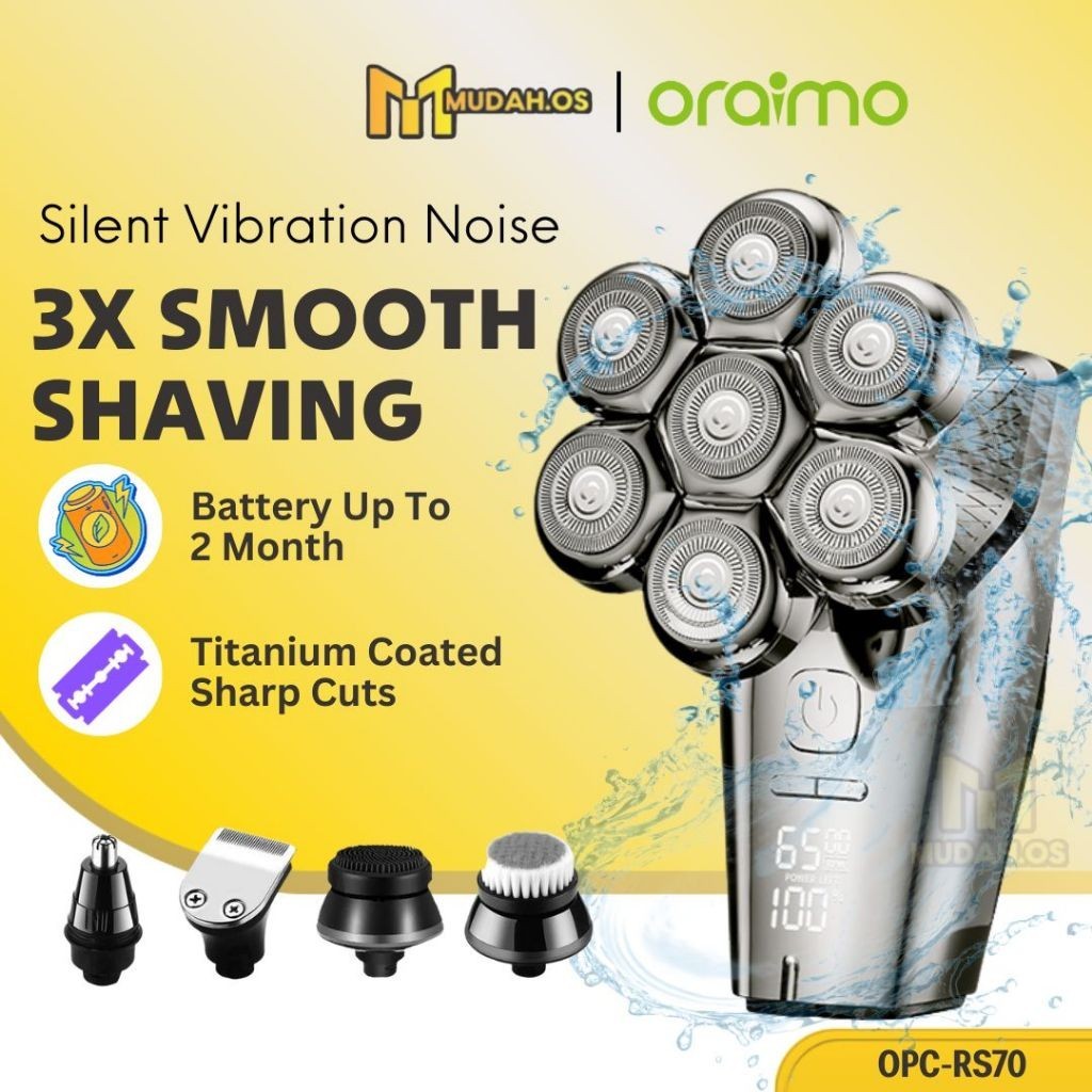 ORAIMO Body Shaver Hair Rechargeable Waterproof Electric Razor For Nose ...