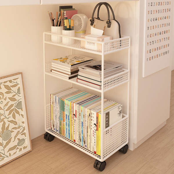 bookshelf table rack Under the table shelf beside the desk small ...