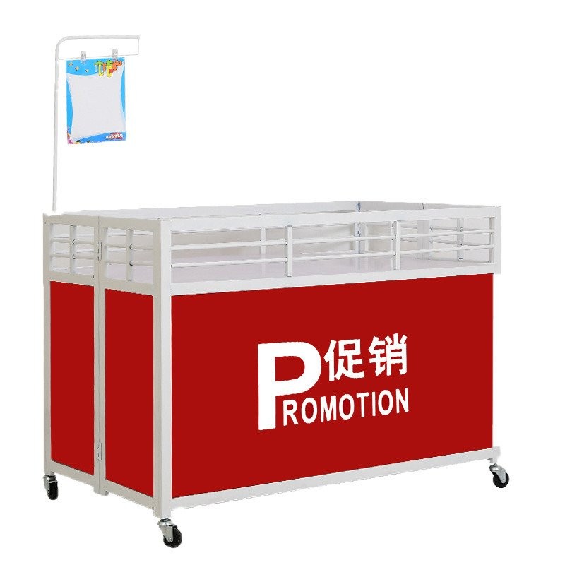 Shelf Supermarket Promotion Table Stall Cart Foldable Flower Cart Sales ...