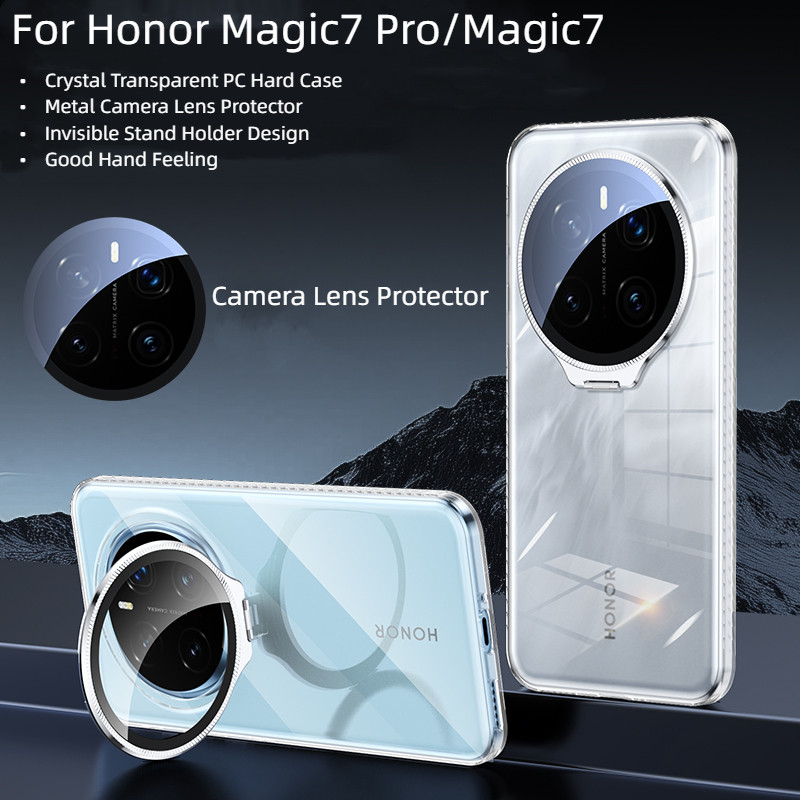 Luxury Invisible Bracket Full Camera Lens Protector Crystal Transparent ...