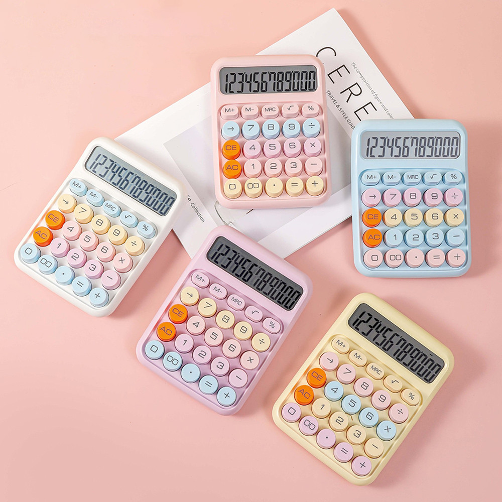 Ossayi Ins Dopamine Candy Color Calculators Large Display Mechanical ...