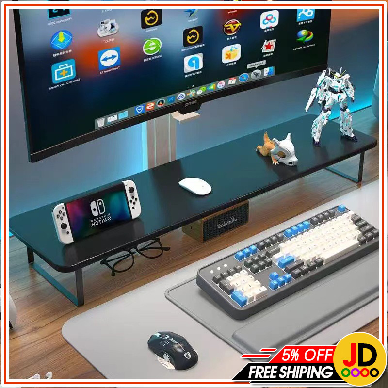 Wooden Monitor Riser Monitor Stand Desktop Height Increase Shelf Laptop ...