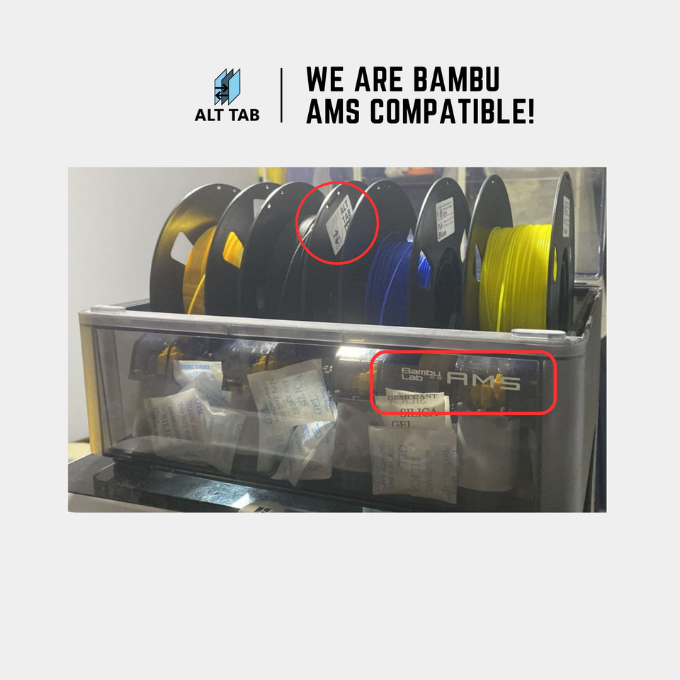 (Local Stock) Basic Dark Grey PLA 3D Printer Filament Standard Colours ...