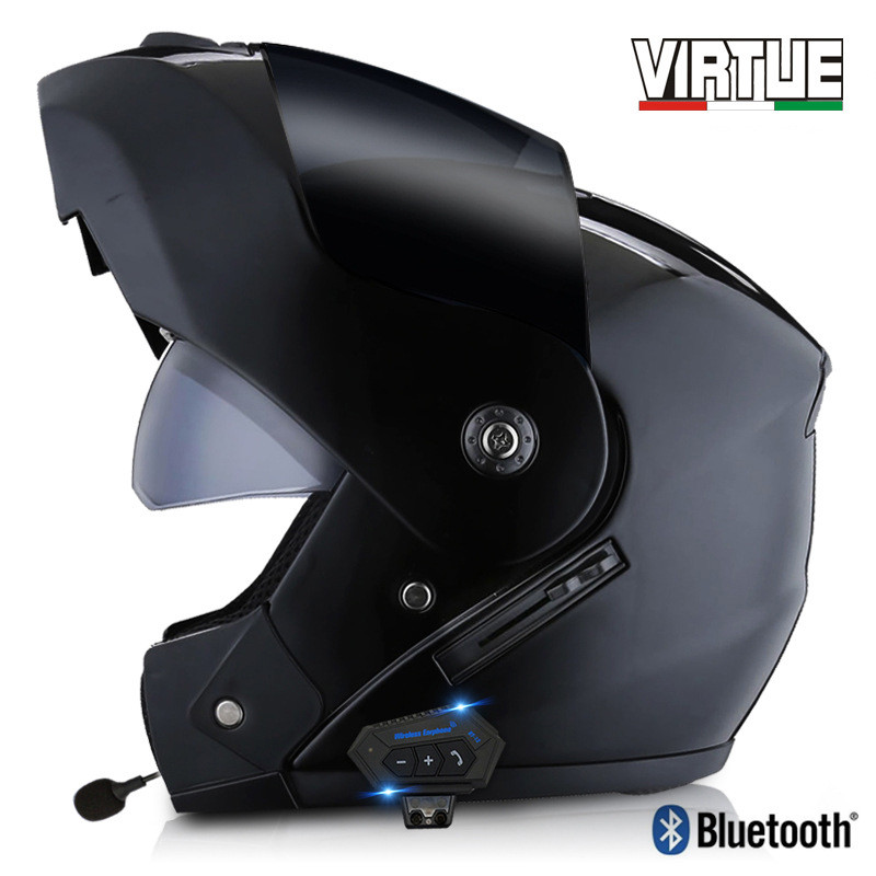 Electric Motorcycle Helmet for Men and Women, All-Season Full Helmet ...