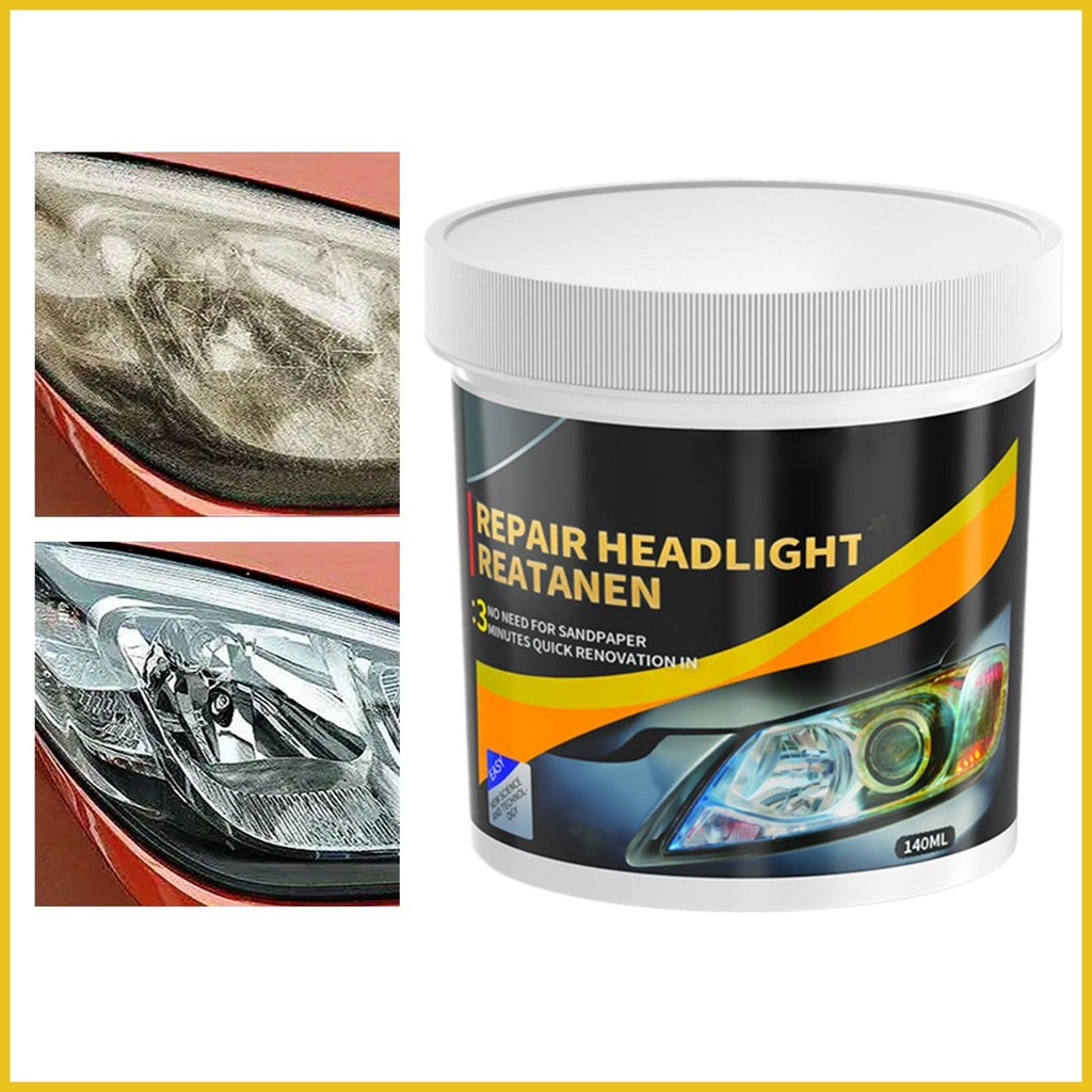 Auto Headlight Polishing Renewal Cream Repair Agent 140ml Headlight ...