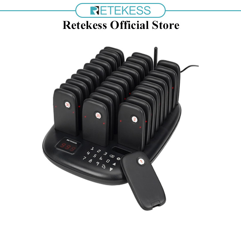 Retekess TD175 TD175P Restaurant Paging System Wireless Calling System ...