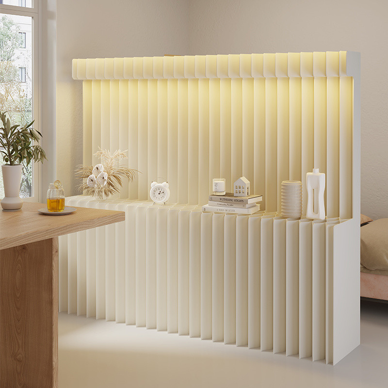 Creative Folding Screen Booth Paper Wall Clothing Store Movable Storage ...