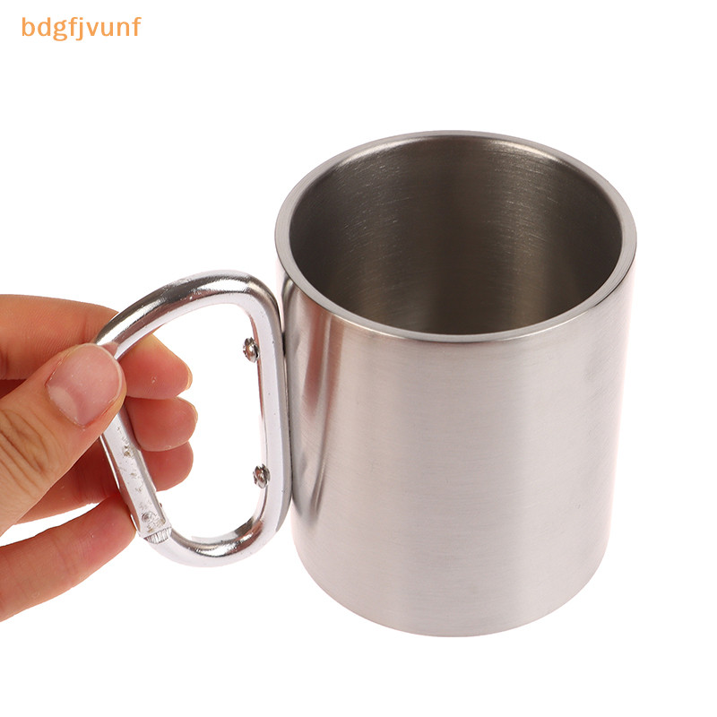 BDGF New 220/330ml Outdoor Camping Mug Stainless Steel Cup Traveling