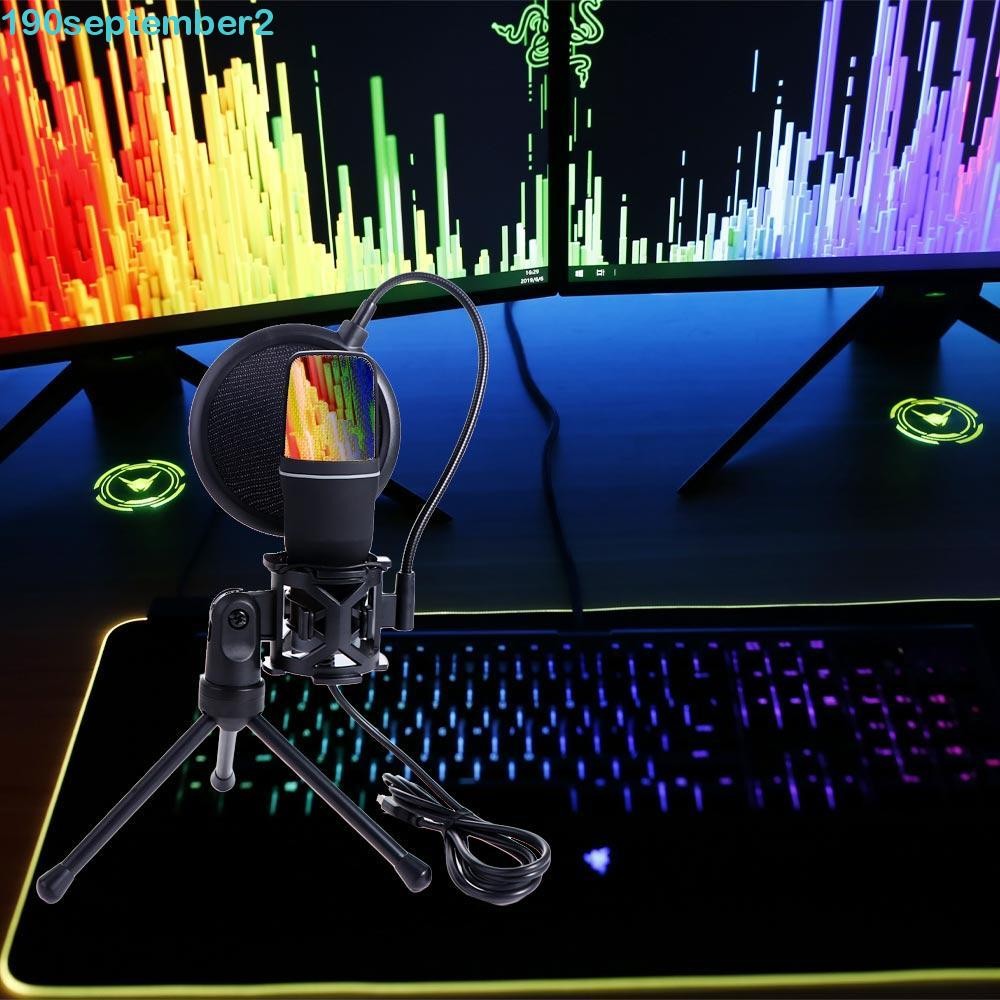 SEPTEMBERB RGB Microfone Microphone Omnidirectional Plug And Play ...
