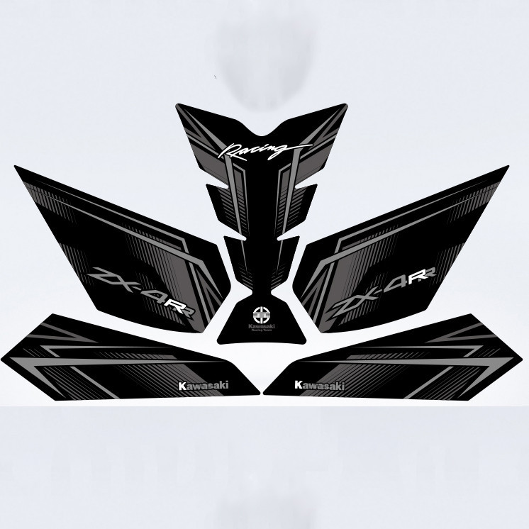 Anti Slip Motorcycle Fuel Tank For Kawasaki ZX-4R ZX4RR Stickers3D