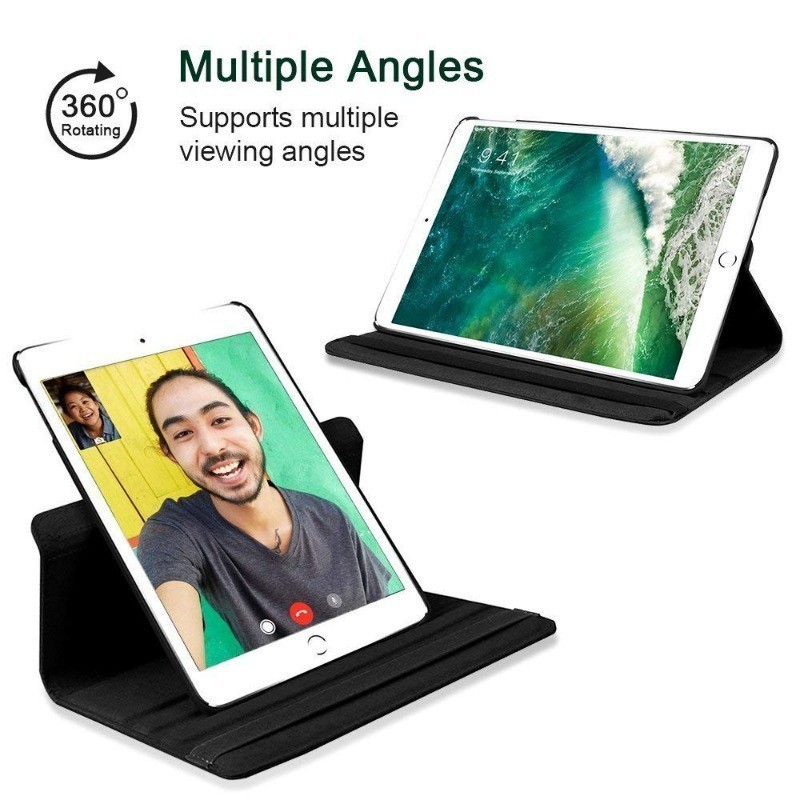 Casing 360 Rotating Leather Stand Built for Ipad Gen 10 10.9" Gen 7/8/9  Gen 2 3 4 / Ipad 5 6 9.7 Inch  Mini 1 2 3 4 5 6 7 / Mini 6 / Air 4/5 Air 6 / Pro 11 - Gambar 3