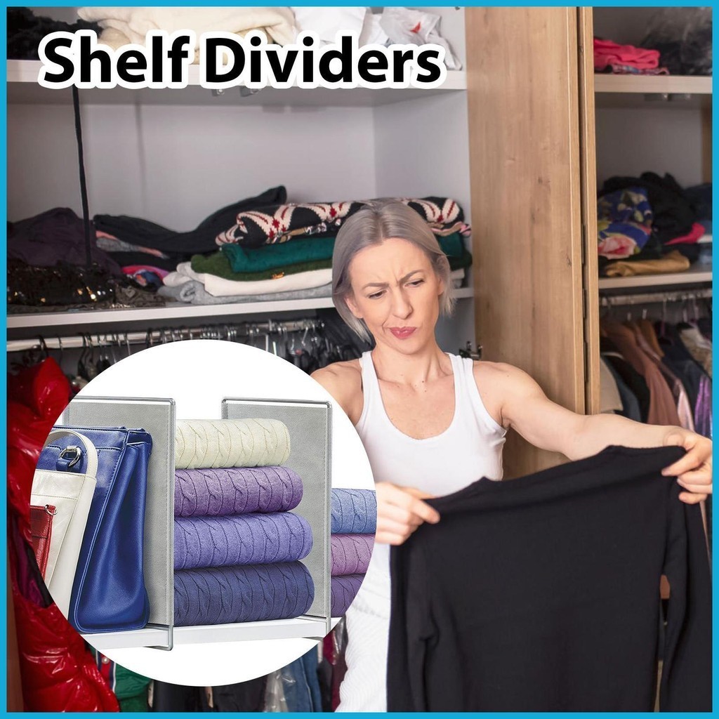 Shelf Dividers for Closet Organization Shelf Storage Separator Dividers ...