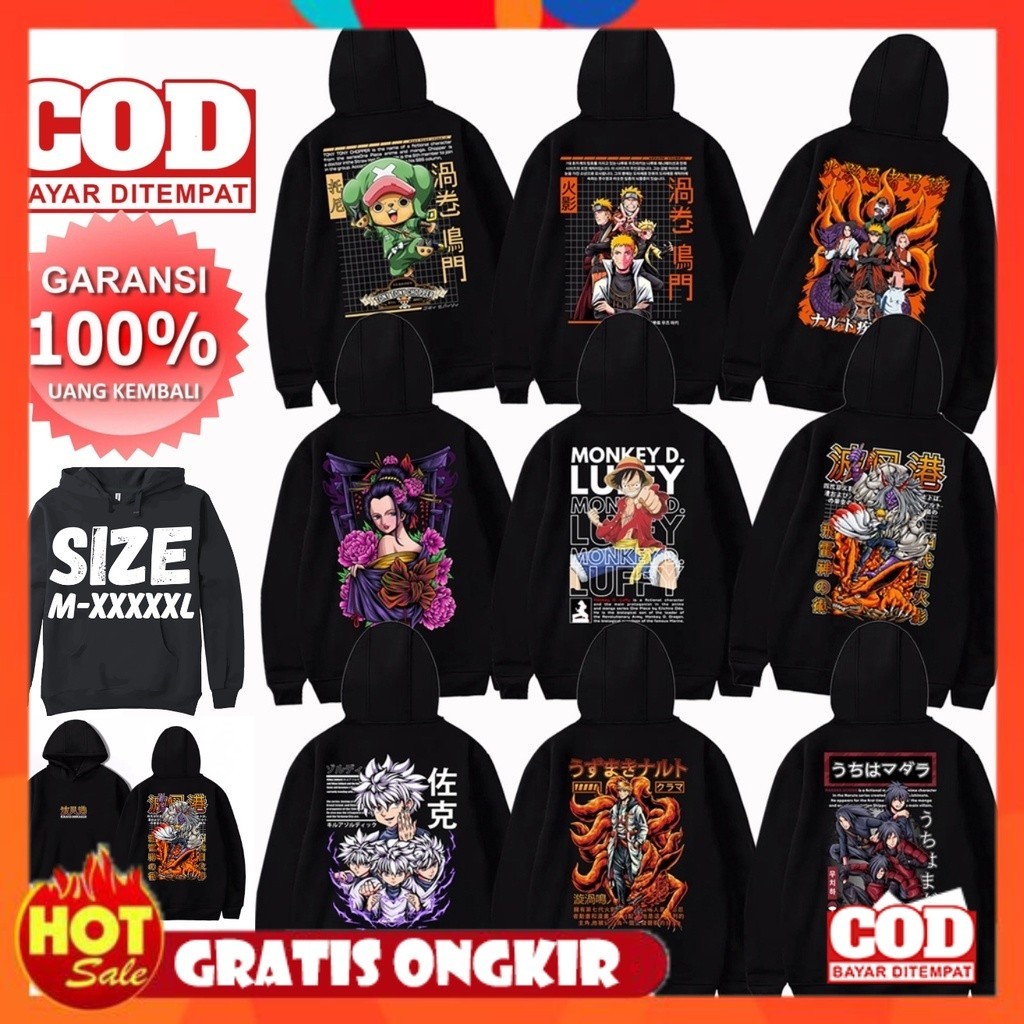 [PREMIUM ORIGINAL] PROMO COD Hoodie Naruto Uzumaki Minato Namikaze ...