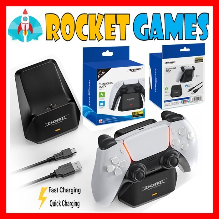 New] Dobe PS5 Charging Stand Dock Stick Dualsense Dual Sense Stick TP5 ...
