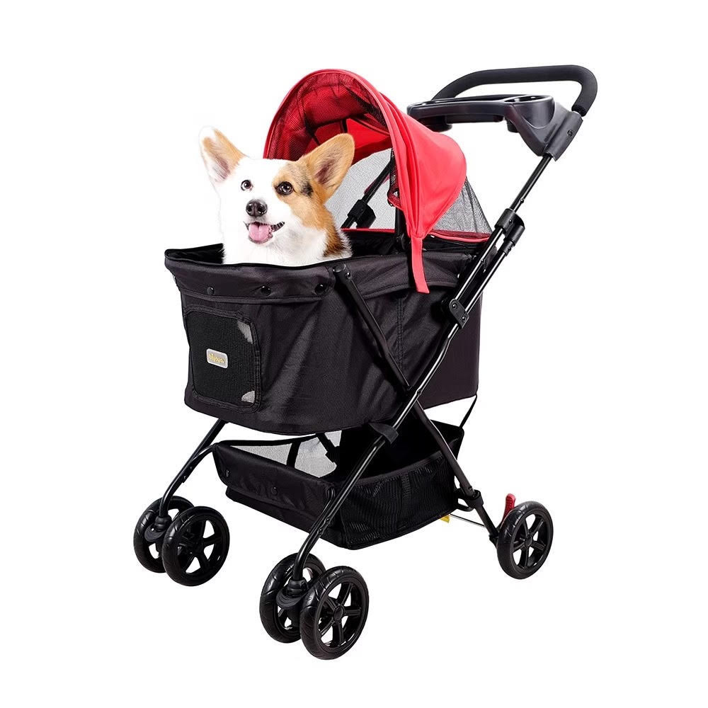 Ibiyaya Dog Stroller FS1617 Easy Strolling Pet Buggy Weight 20kg The Roof Is Removable And Can Be Opened 180 Degrees Wide. Shopee Singapore