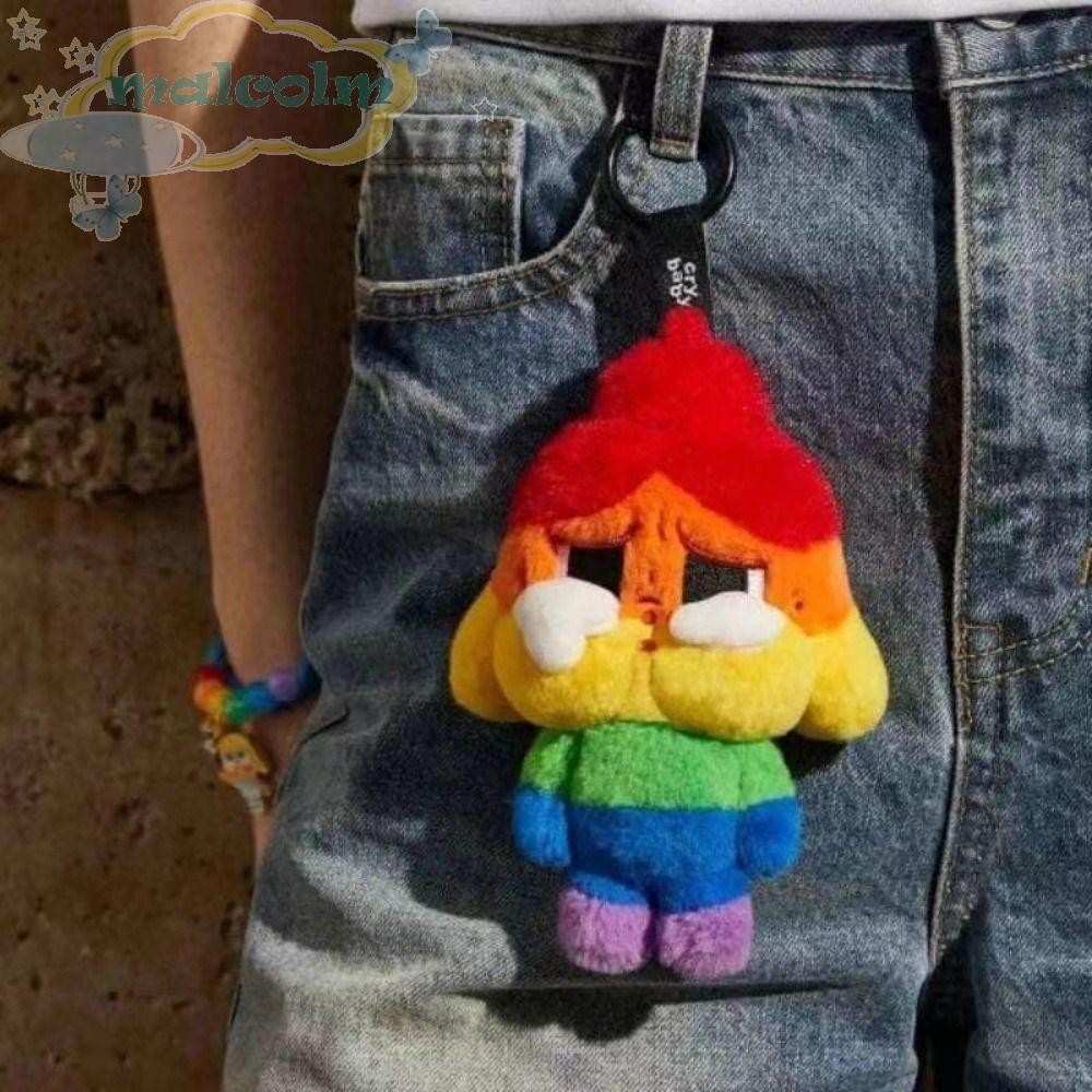 MALCOLM Rainbow Crybaby Plush Keychain, The Powerpuff Girls Fluffy Sad ...