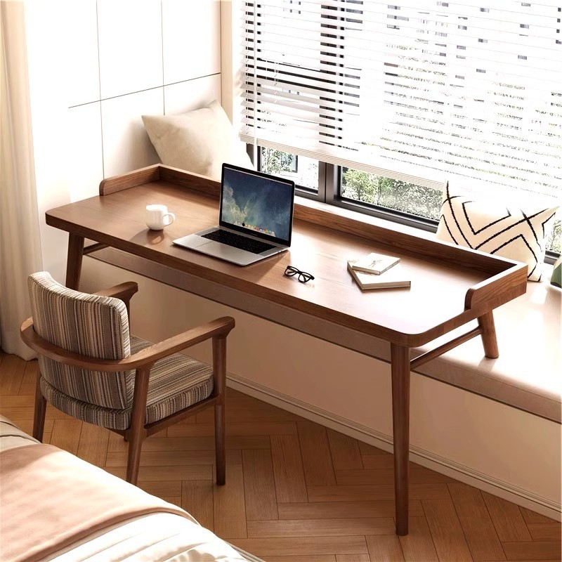 Solid Wood Table Bay Window Transformation Integrated Balcony Custom ...