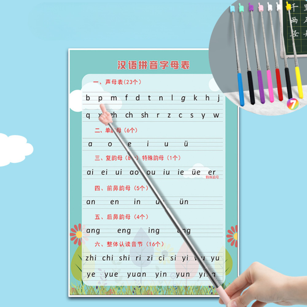 Funny Finger Retractable Stick Teaching Aids Children's Reading Stick ...