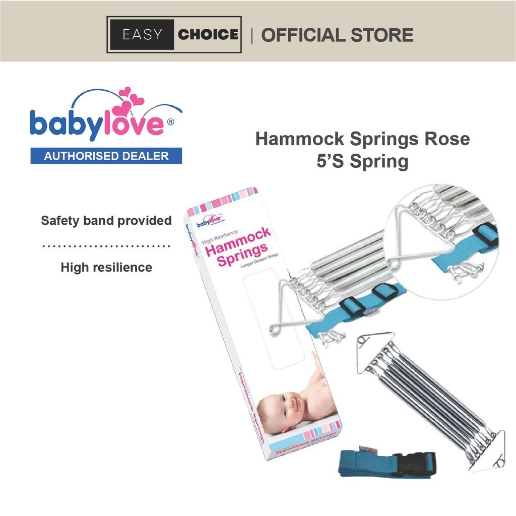 Babylove High Resiliency Hammock Springs Rose 5’S Spring (Longer Deeper ...