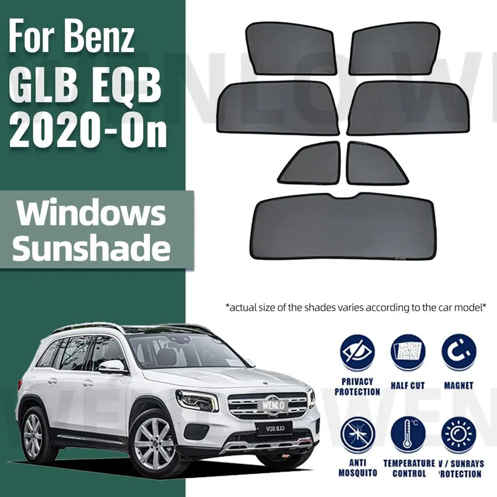 Car Sunshade curtain For Mercedes Benz GLB EQB 2020 2021 2022 2023 2024 ...