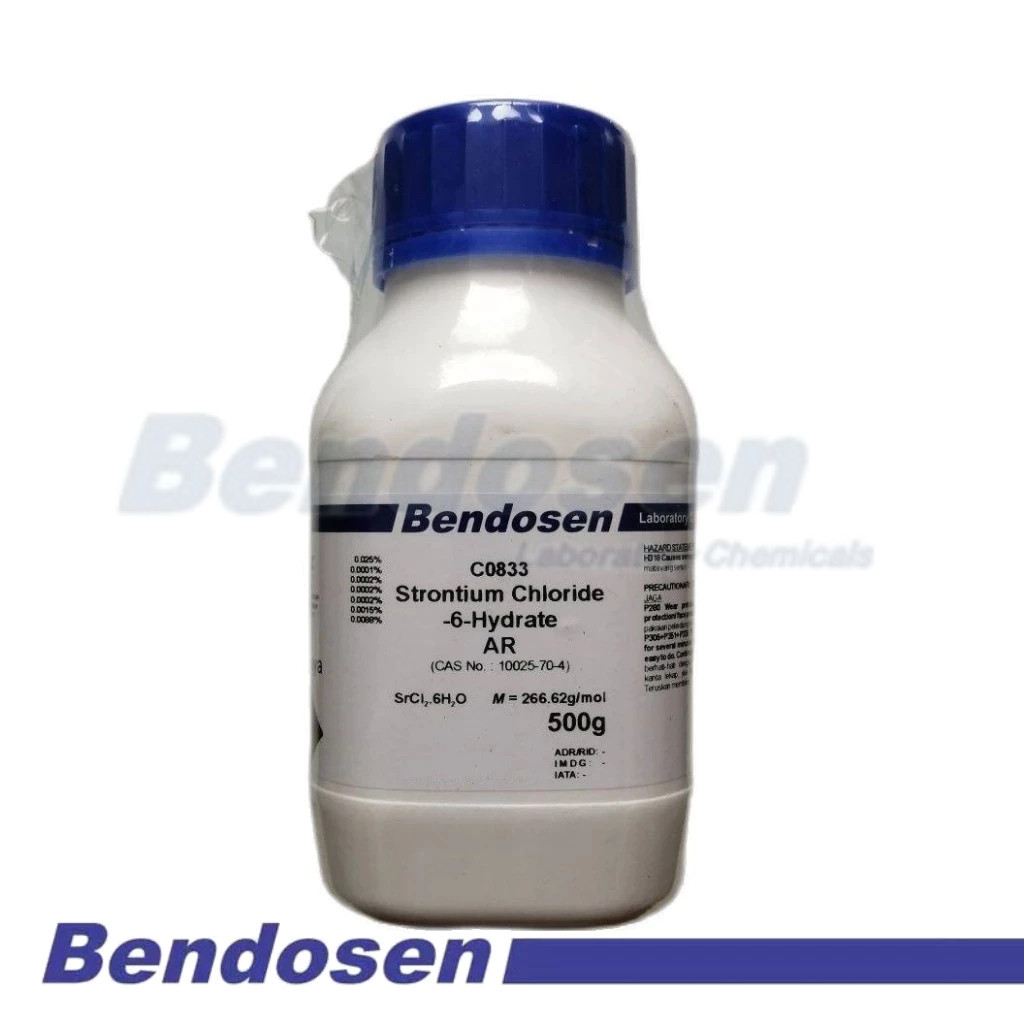 Strontium Chloride Hexahydrate, AR, 500g, BENDOSEN [CAS No. 10025-70-4 ...