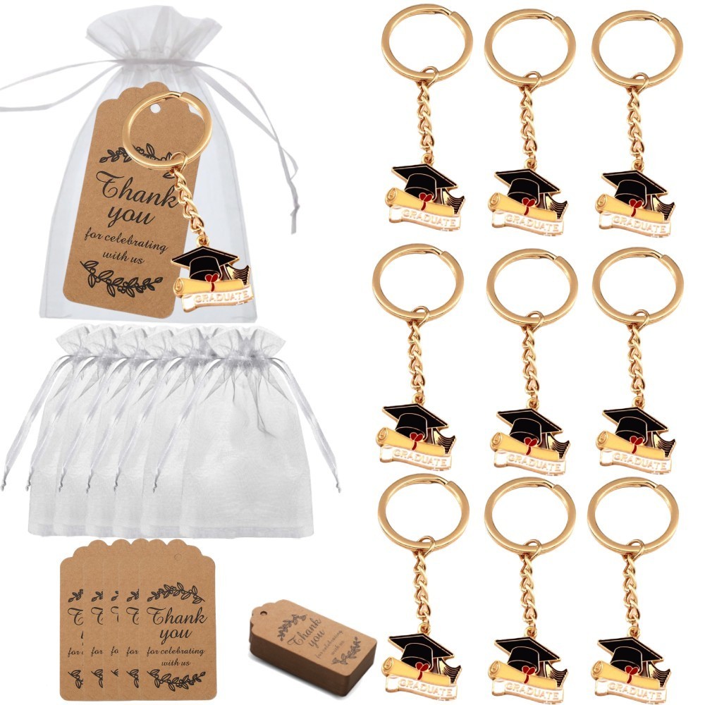 10 Sets Graduation Inspirational Keychain Motivational Cards ...