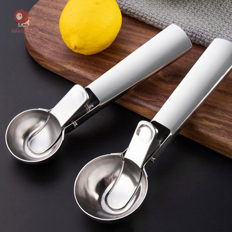 abongsea al Ice Cream Scoops Stainless Steel Dual-Purpose Scoop Fruit ...